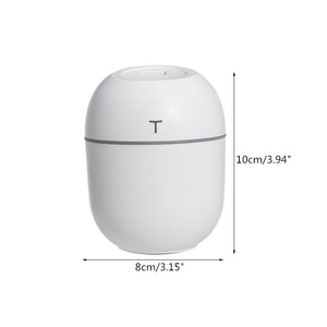 Ultrasonic Mini Air Humidifier 200ML Aroma Essential Oil Diffuser for Home Car USB Fogger Mist Maker with LED Night Lamp