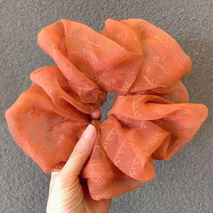Oversized Hair Scrunchies For Women Solid Satin Silk Scrunchie Hair Rubber Bands Elastic Hair Ties Accessories Ponytail Holder