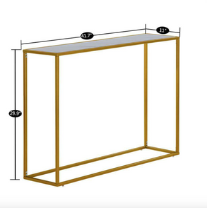 Marble Console Entryway Table End Table