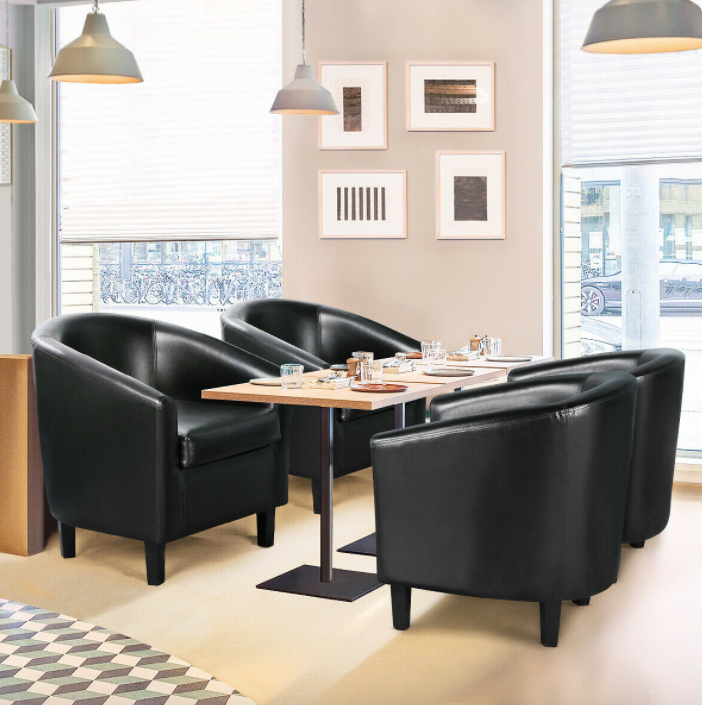 Accent Arm Chair Barrel Tub Chair Contemporary Style For Living Room Bedroom