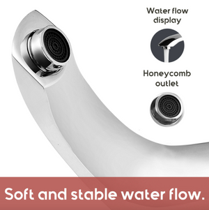 Automatic Faucet Touchless Bathroom Sink Faucet, Hole Cover Plate&Control Box