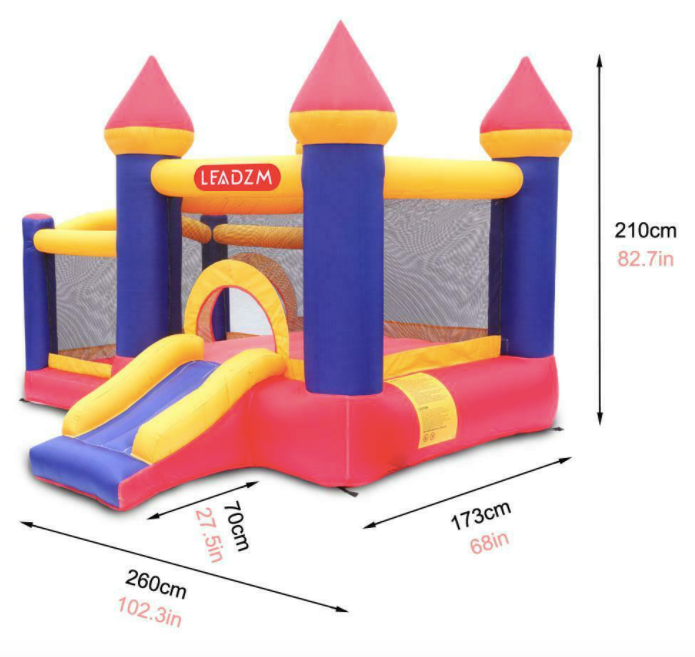 Kids Indoor Bounce House Castle [Indoor and Outdoor] with Air Blower