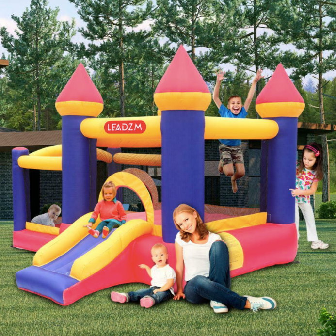 Kids Indoor Bounce House Castle [Indoor and Outdoor] with Air Blower