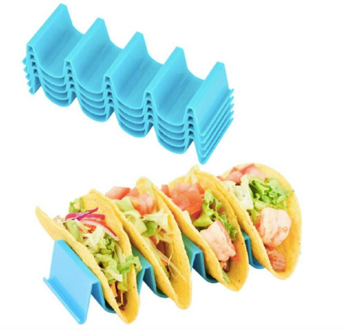 4 Pcs Taco Holder Mexican Food Wave Shape Hard Rack Stand Kitchen Cooking Tool