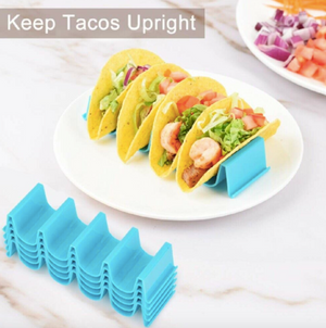4 Pcs Taco Holder Mexican Food Wave Shape Hard Rack Stand Kitchen Cooking Tool