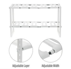 Adjustable Shoe Rack Home Under-Sink Storage Shelf Holder Rack Organizer
