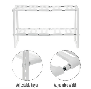 Adjustable Shoe Rack Home Under-Sink Storage Shelf Holder Rack Organizer