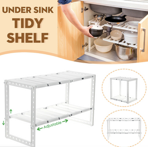 Adjustable Shoe Rack Home Under-Sink Storage Shelf Holder Rack Organizer