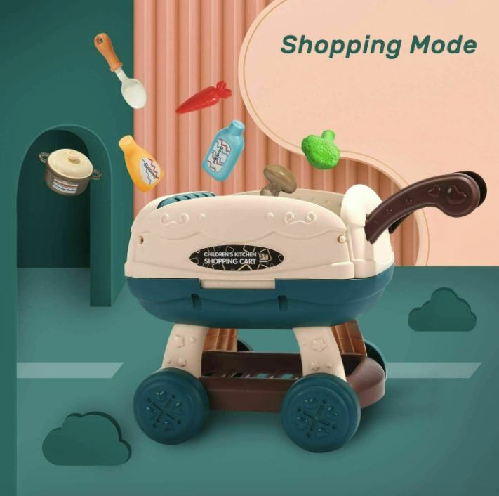 Kitchen Play Set Pretend Playset BBQ Toy Cooking Sink For Kids Gift Toddler Girl