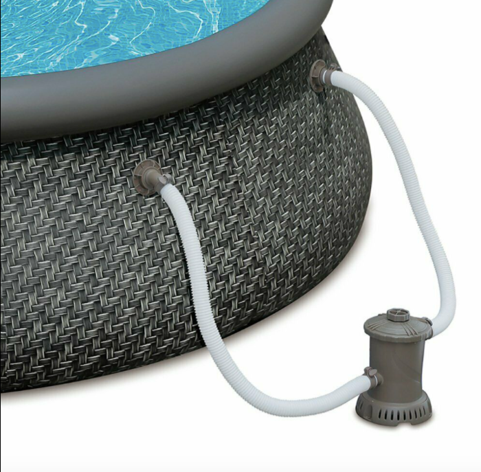 Luxury 12’ x 36” Inflatable Above Ground Swimming Pool with Pump