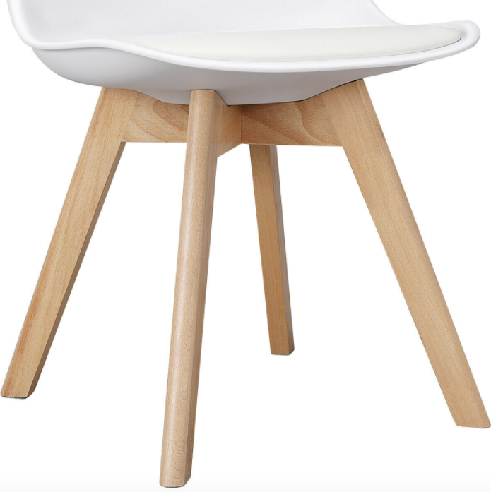 Dining Chairs Side Shell Chair for Living Room Kitchen Lounge, Set of 4