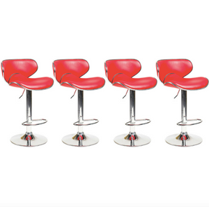 Set of 4 Bar Stools In 4 Colors