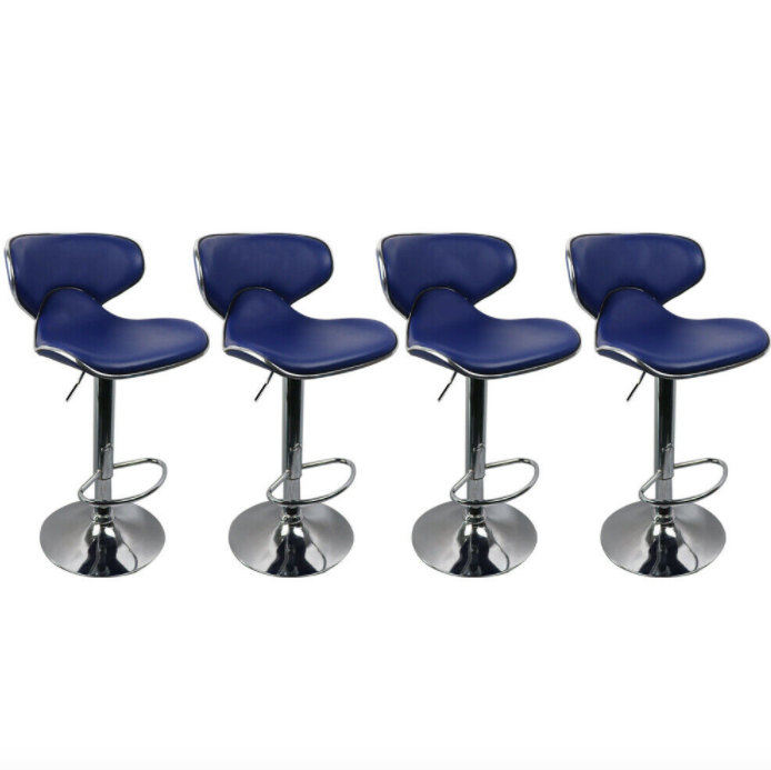 Set of 4 Bar Stools In 4 Colors