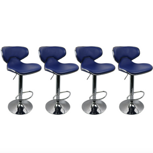 Set of 4 Bar Stools In 4 Colors
