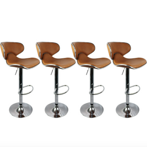 Set of 4 Bar Stools In 4 Colors