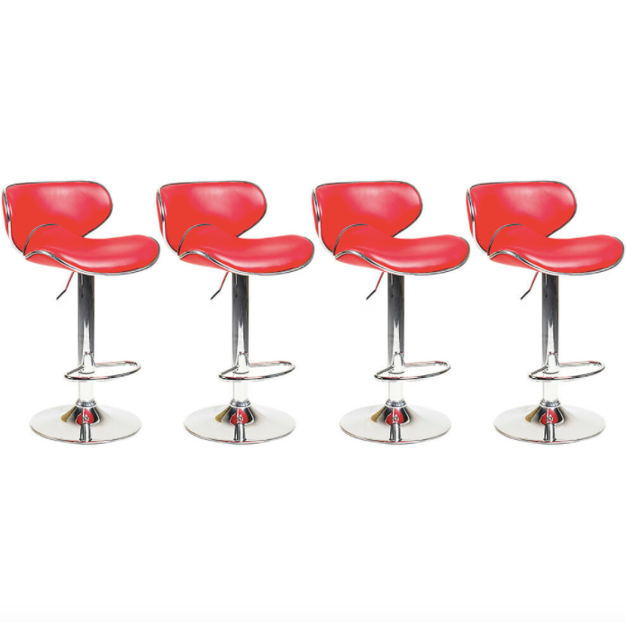 Set of 4 Bar Stools In 4 Colors