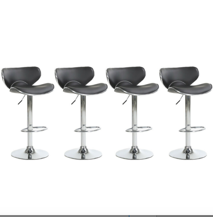 Set of 4 Bar Stools In 4 Colors