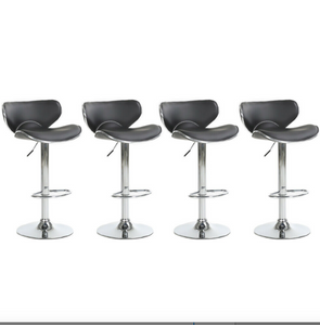 Set of 4 Bar Stools In 4 Colors