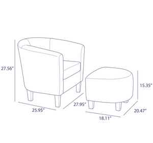French Print Accent Chair for Living Room Dinning Room Entryway Morning room