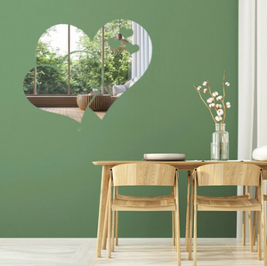 3D Mirror Love Heart Wall Sticker Removable Decal DIY Home Living Room Art Decor
