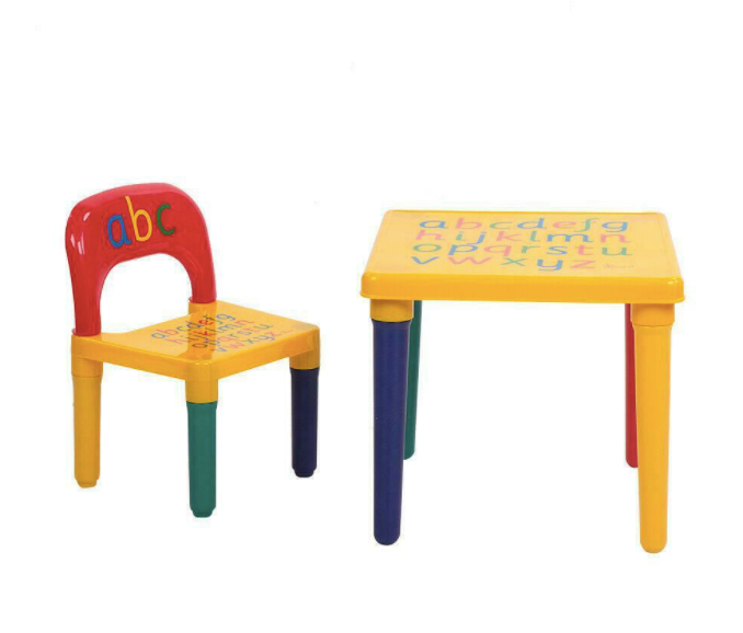 Kids Table Set Play Study Children Activity Furniture Toddler Yellow