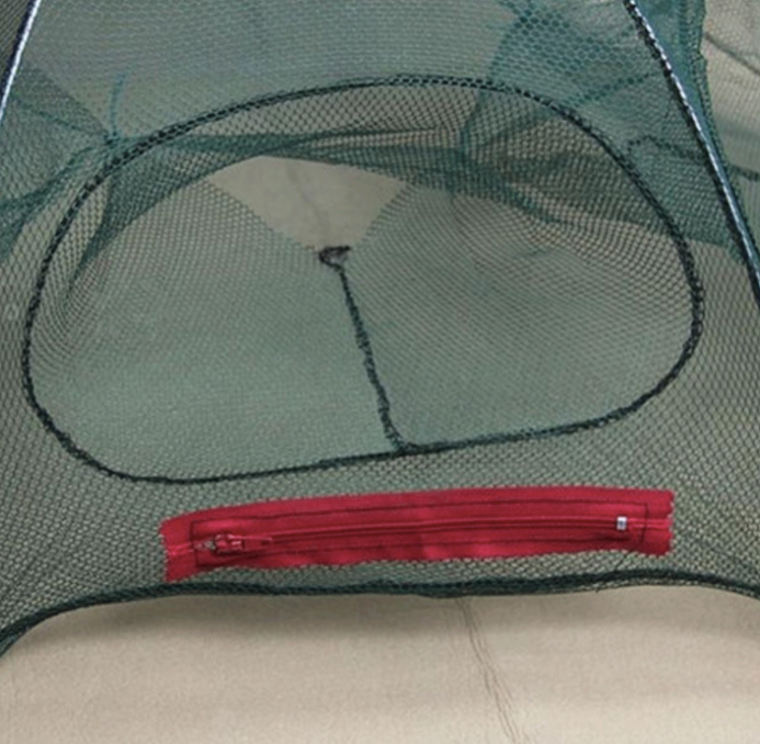 Fishing Bait Trap Crab Net Crawdad Shrimp Cast Dip Cage Fish Minnow Foldable