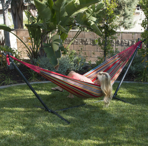 10ft Double Hammock Stand Patio Outdoor Portable with Carrying Bag