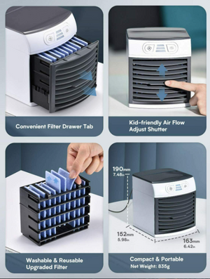 Portable Air Conditioner Unit Bedroom Living Room Dining Room Fan