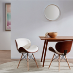 Modern Upholstered Leather Dining Accent Chair