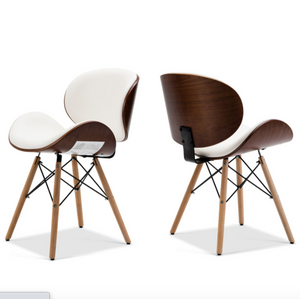 Modern Upholstered Leather Dining Accent Chair