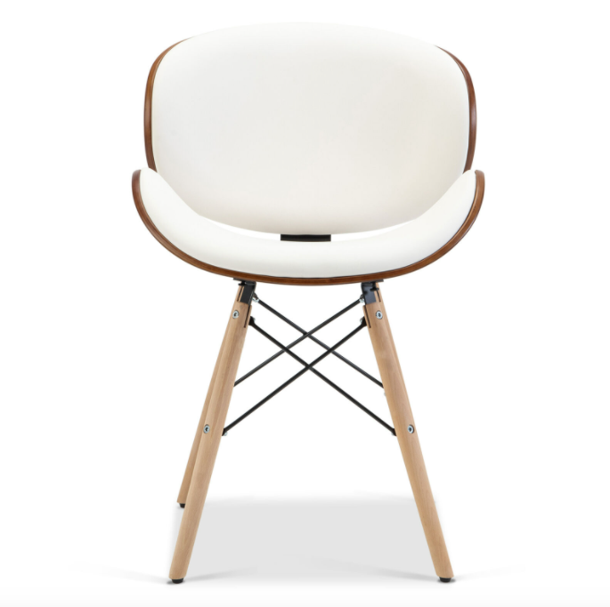Modern Upholstered Leather Dining Accent Chair