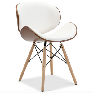 Modern Upholstered Leather Dining Accent Chair