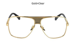 Aviator Oversized Square Men Vintage Sunglasses
