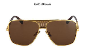 Aviator Oversized Square Men Vintage Sunglasses