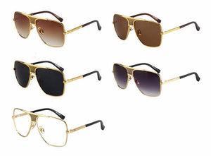 Aviator Oversized Square Men Vintage Sunglasses