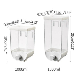 Wall-Mounted Kitchen Multi-Grain Sealed Jars Perforated -Grade Storage Boxez Grain Container Orgainzer Kitchen Storage
