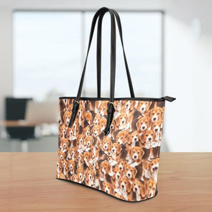 Beagles Large Leather Tote