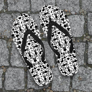 Cats White Flip-Flops