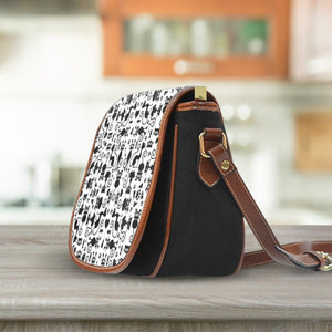 Cats White Saddle Bag