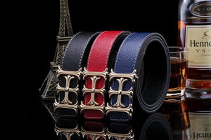 Classic Cross Buckle Men Belt