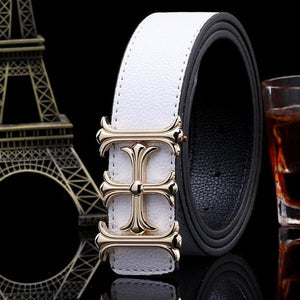 Classic Cross Buckle Men Belt