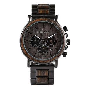 Luxury Gold Men Wooden Wristwatches