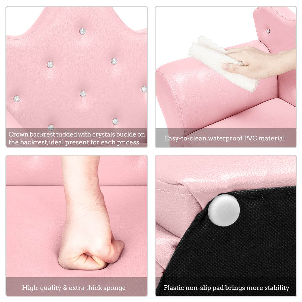 Children Sofa PVC Leather Princess Sofa Mini Sofa XH