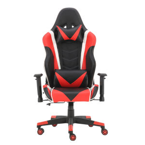 Gaming Chair Office Computer Seating Racing PU Ergonomic Chair Rolling Swivel Adjustable Massage Racer Recliner
