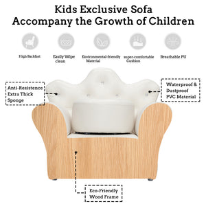 Children Sofa PVC Leather Princess Sofa Mini Sofa XH