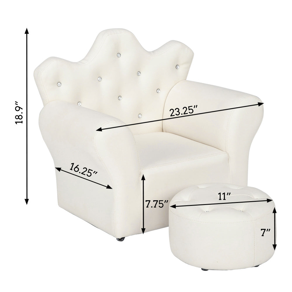 Children Sofa PVC Leather Princess Sofa Mini Sofa XH