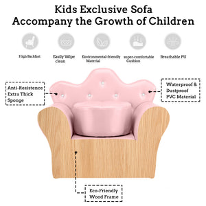 Children Sofa PVC Leather Princess Sofa Mini Sofa XH