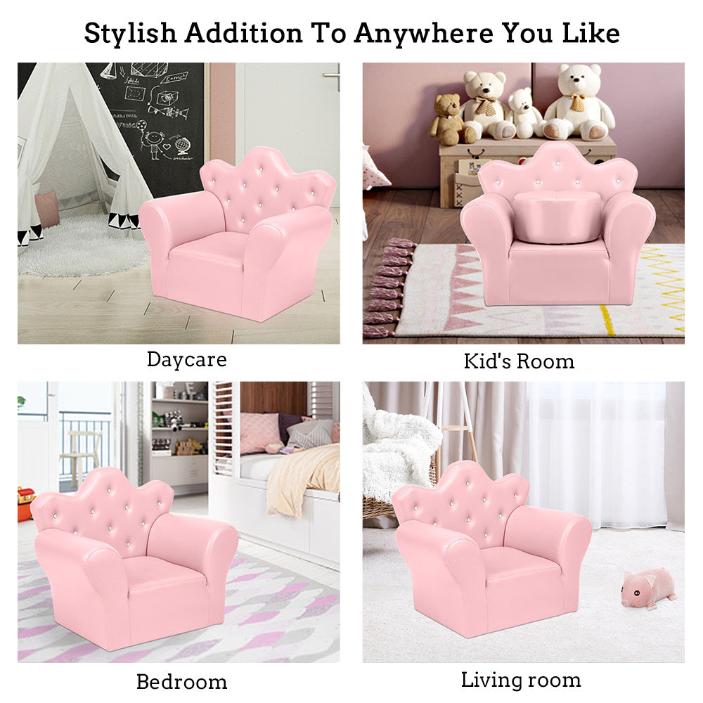 Children Sofa PVC Leather Princess Sofa Mini Sofa XH