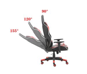 Gaming Chair Office Computer Seating Racing PU Ergonomic Chair Rolling Swivel Adjustable Massage Racer Recliner