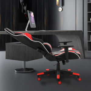 Gaming Chair Office Computer Seating Racing PU Ergonomic Chair Rolling Swivel Adjustable Massage Racer Recliner